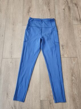 Calvin Klein Performance Blue Athletic Leggings Yoga Walking Women's Size M